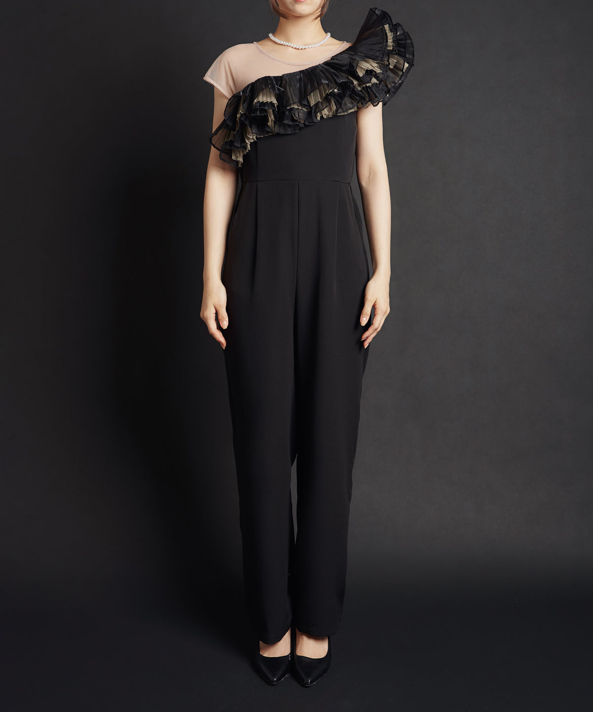 TULE MOTIF PANTS DRESS
