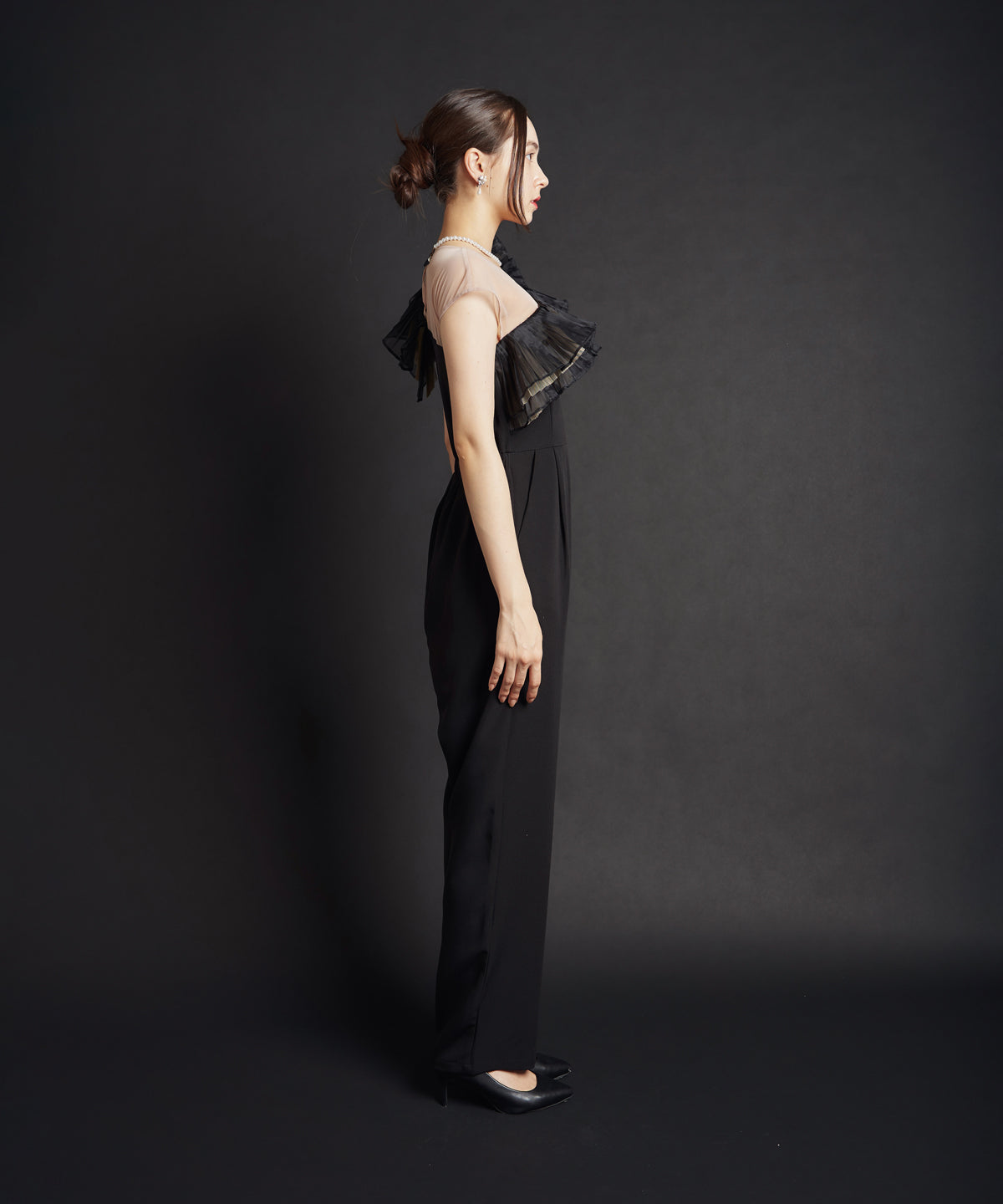 TULE MOTIF PANTS DRESS