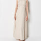 LINEN LIKE GATHER ONEPIECE