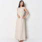 LINEN LIKE GATHER ONEPIECE