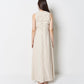 LINEN LIKE GATHER ONEPIECE