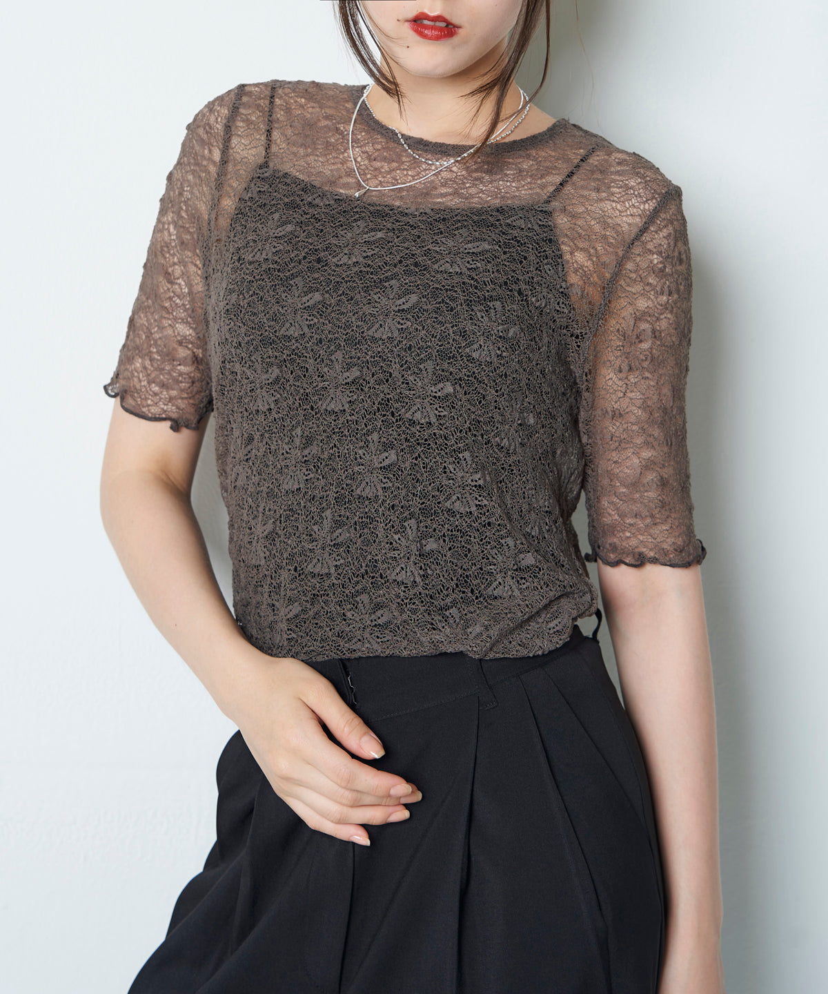 LACE SHORT SLEEVE