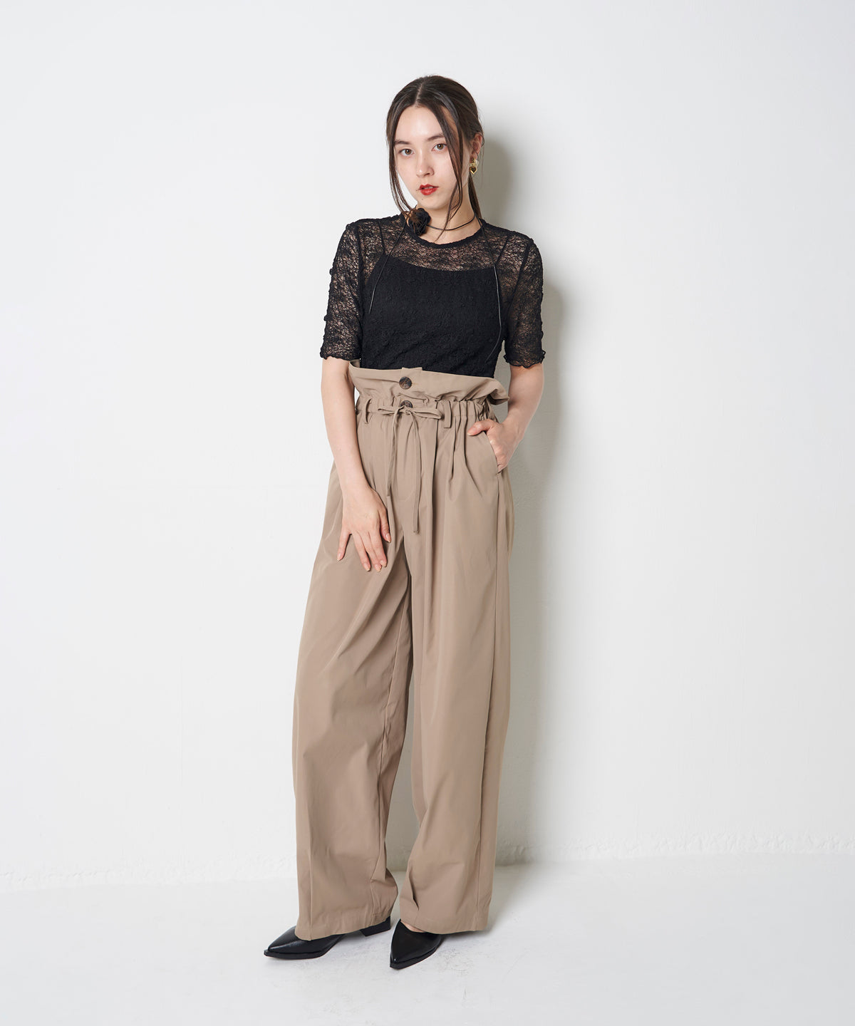 MARSHMALLOW TWILL PANTS