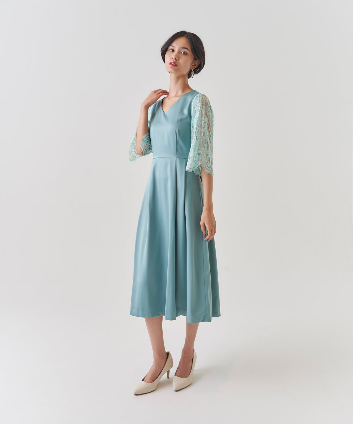 MATTE SATIN FLARE ONEPIECE