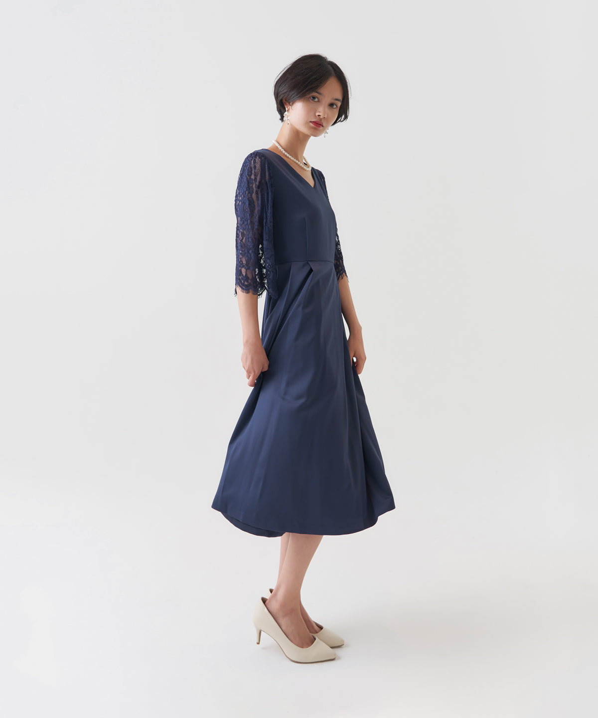 MATTE SATIN FLARE ONEPIECE