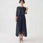 CHIFFON LACE LONG DRESS