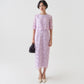 CUT LACE FLOWER DRESS