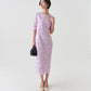 CUT LACE FLOWER DRESS