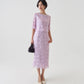 CUT LACE FLOWER DRESS