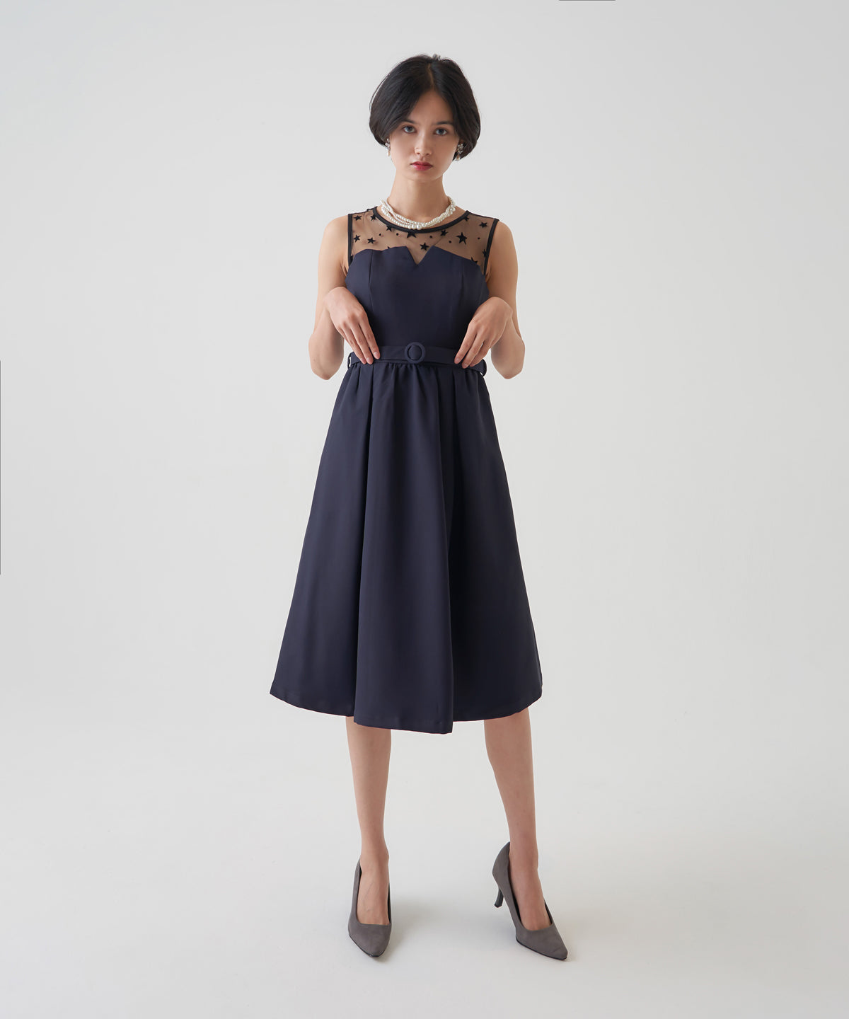 STAR TULE FLARE ONEPIECE