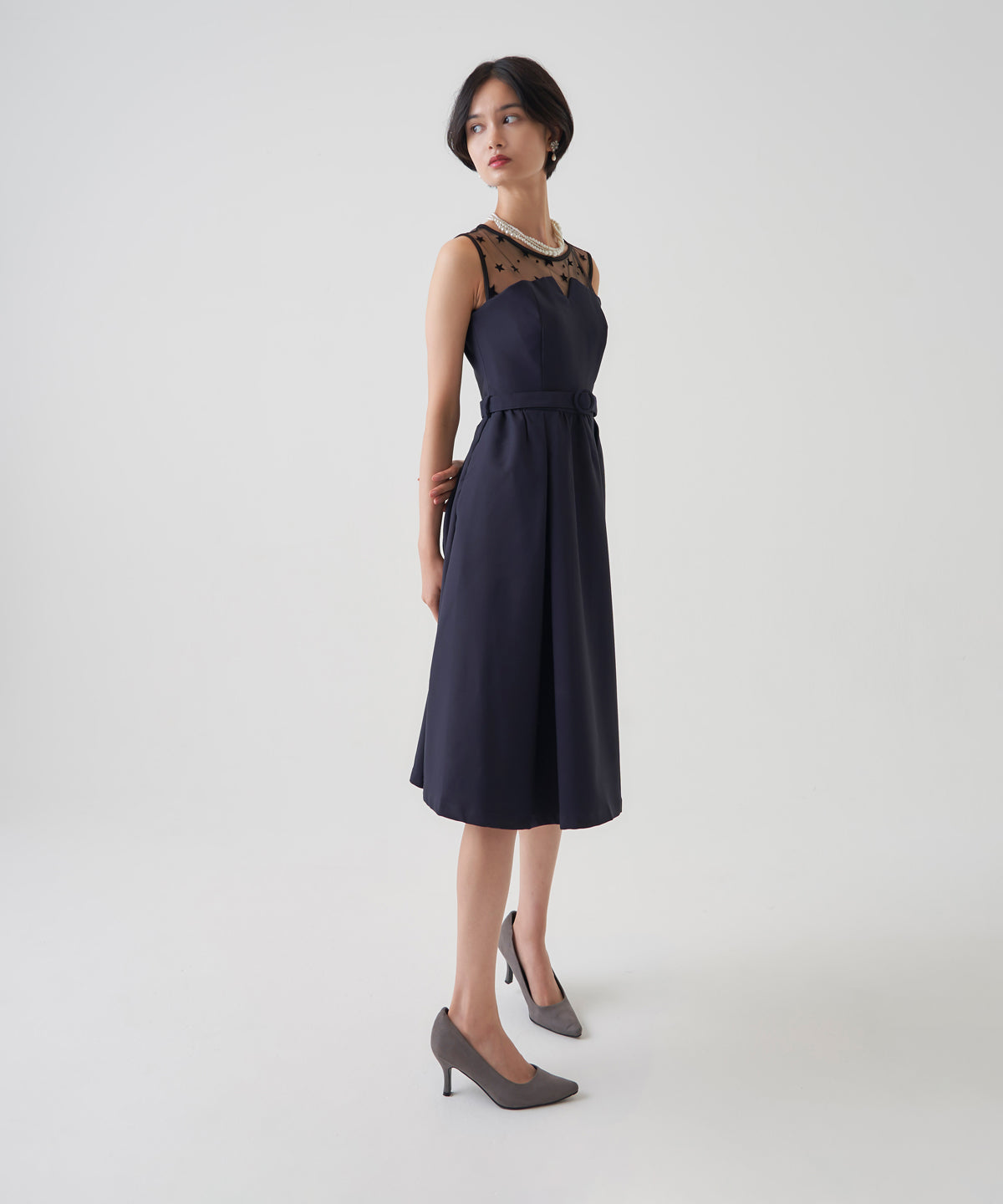 STAR TULE FLARE ONEPIECE