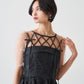 RIBBON MOTIF JACQUARD DRESS