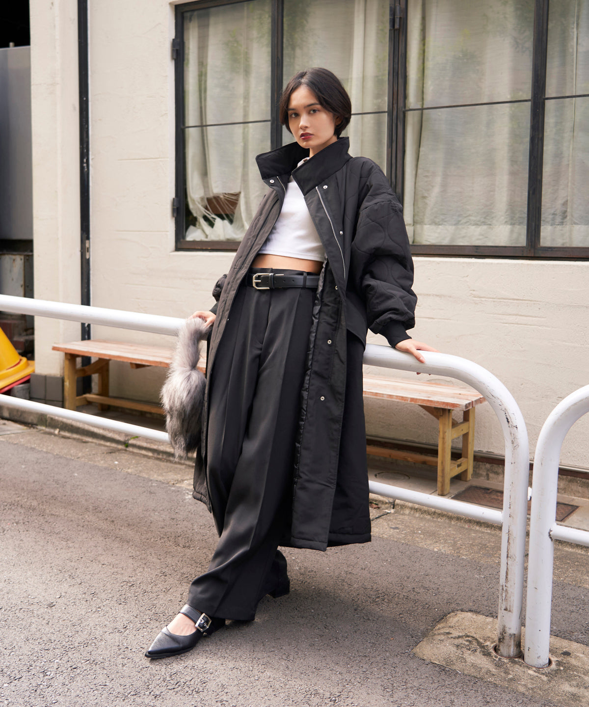 QUILT LONG COAT