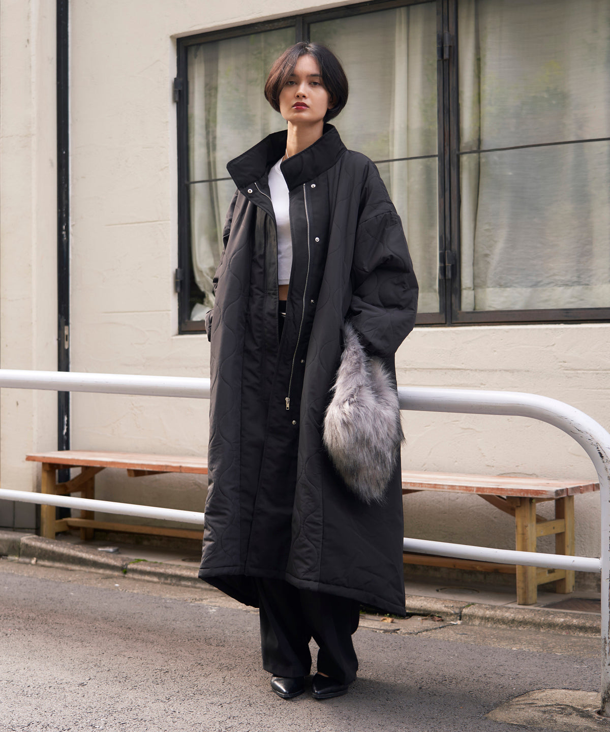 QUILT LONG COAT