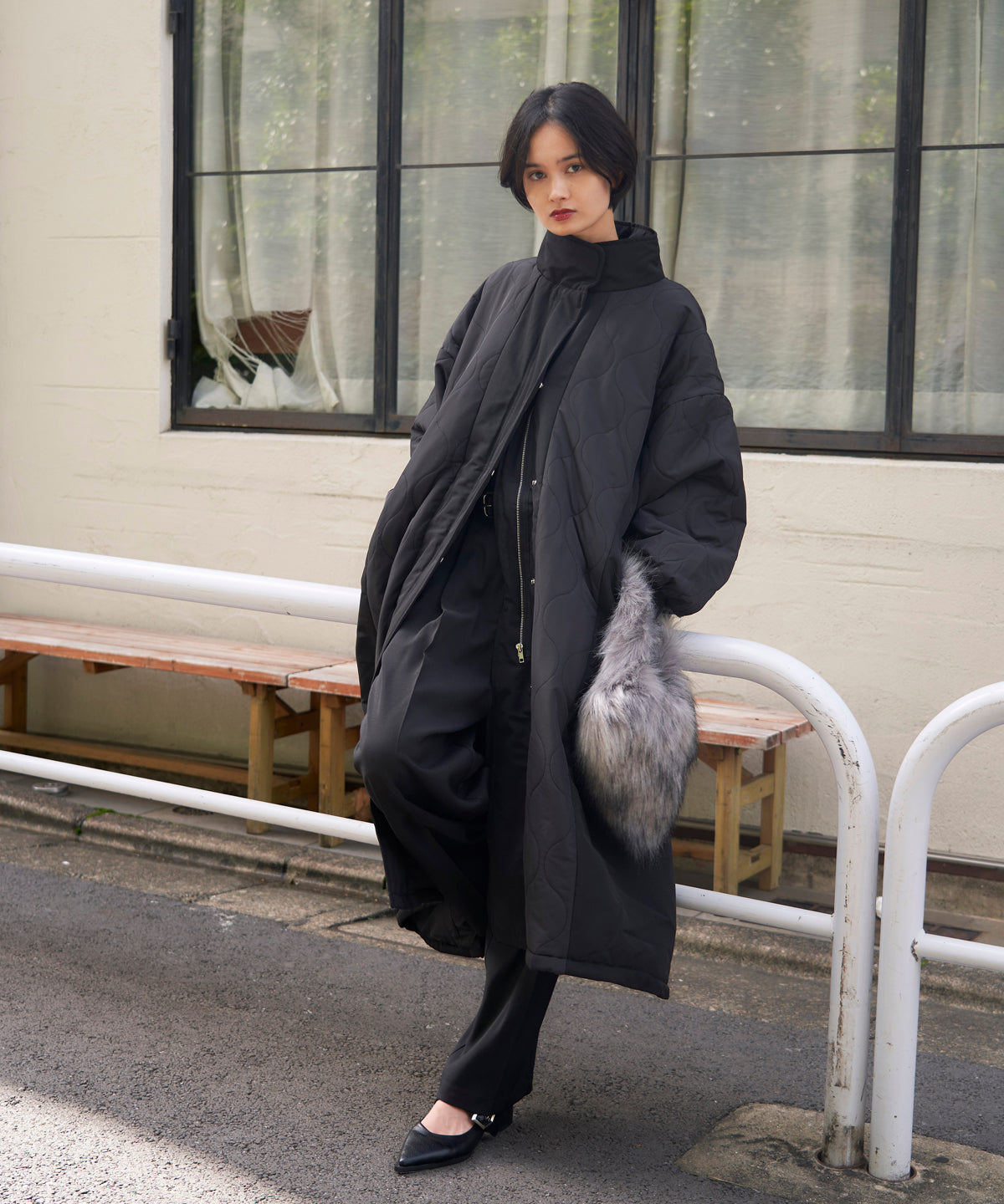 QUILT LONG COAT