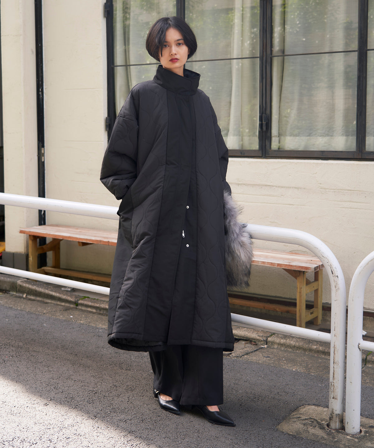 QUILT LONG COAT