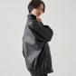 F/LEATHER STAND OVER BLOUSON