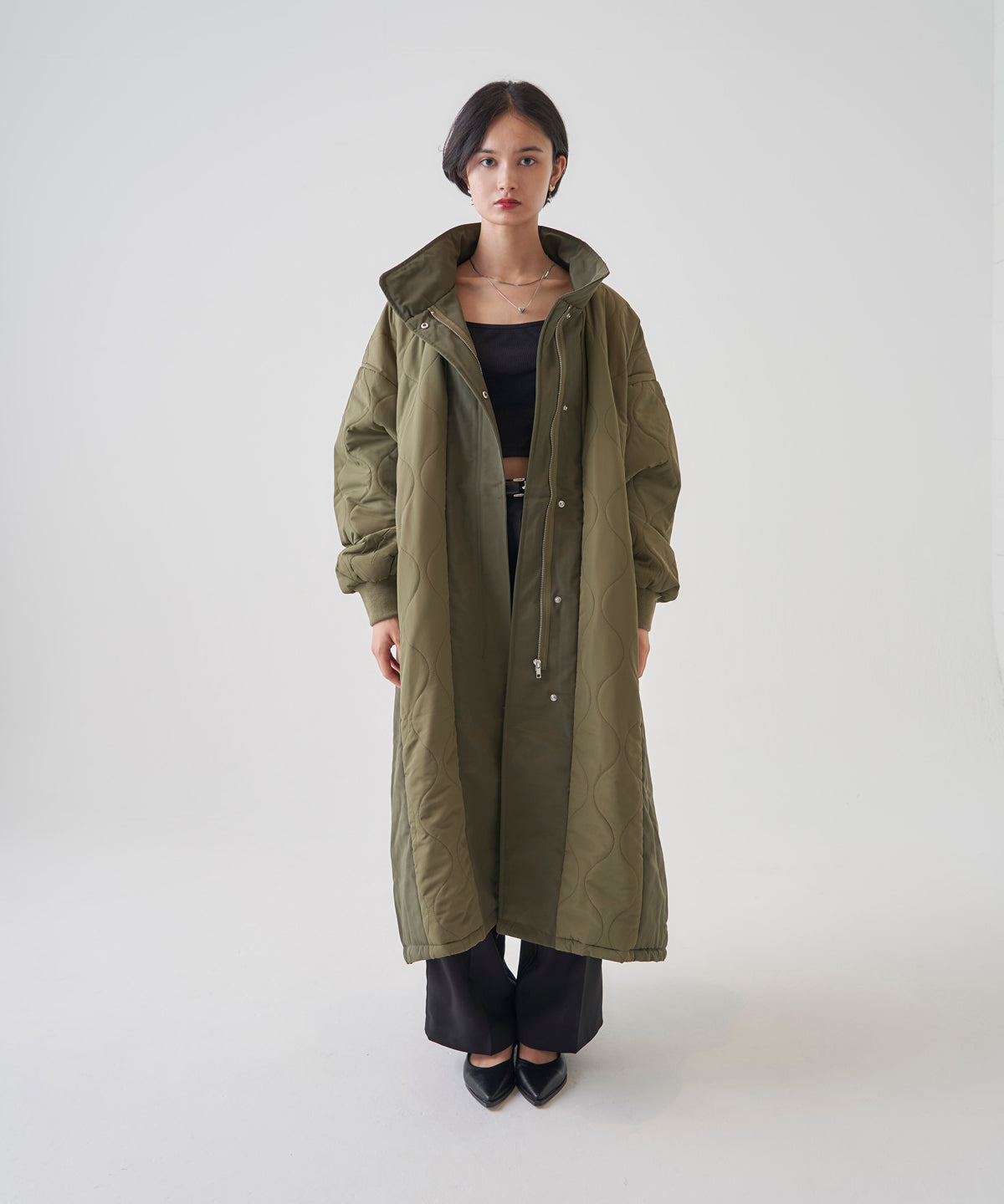QUILT LONG COAT