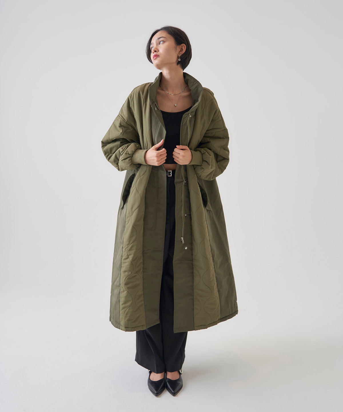QUILT LONG COAT