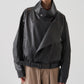 F/LEATHER BIKER JACKET