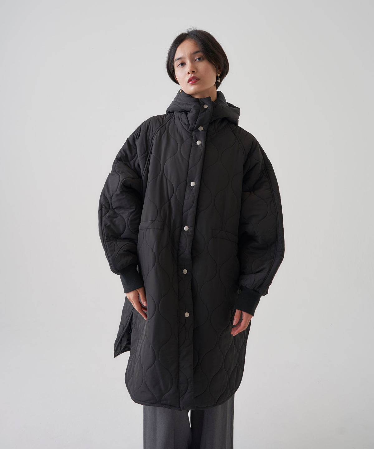QUILT HOODIE COAT