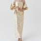 JACQUARD OFF SHOLDER DRESS