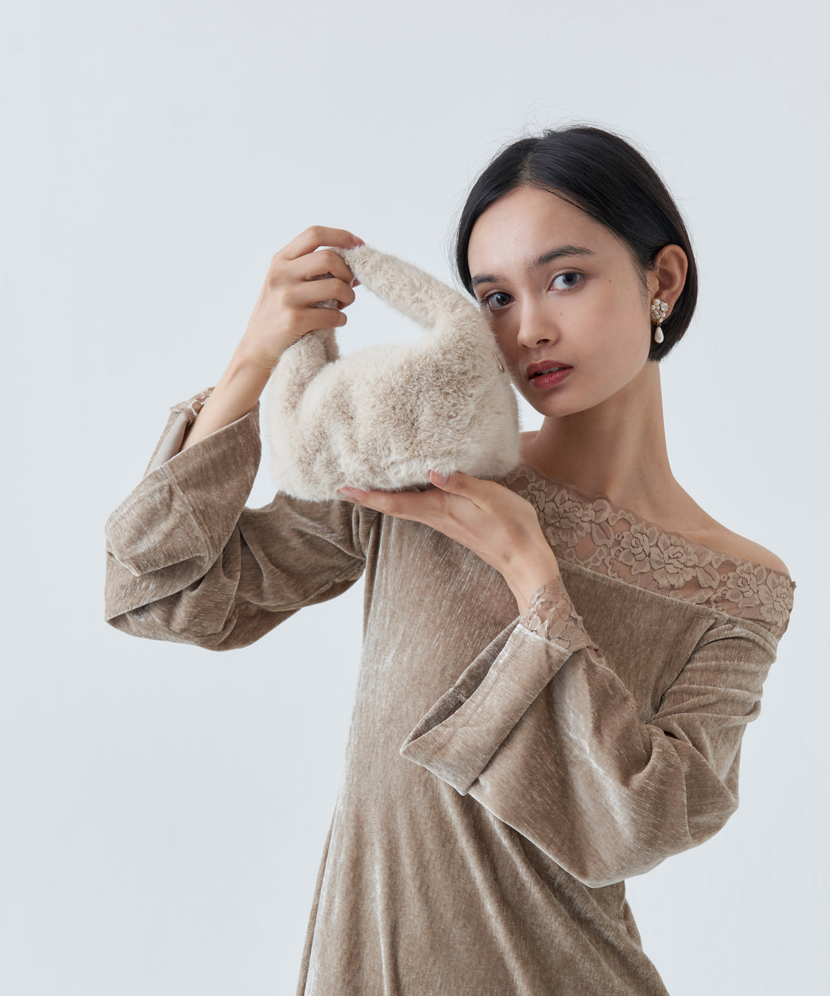 2WAY FUR MINI BAG
