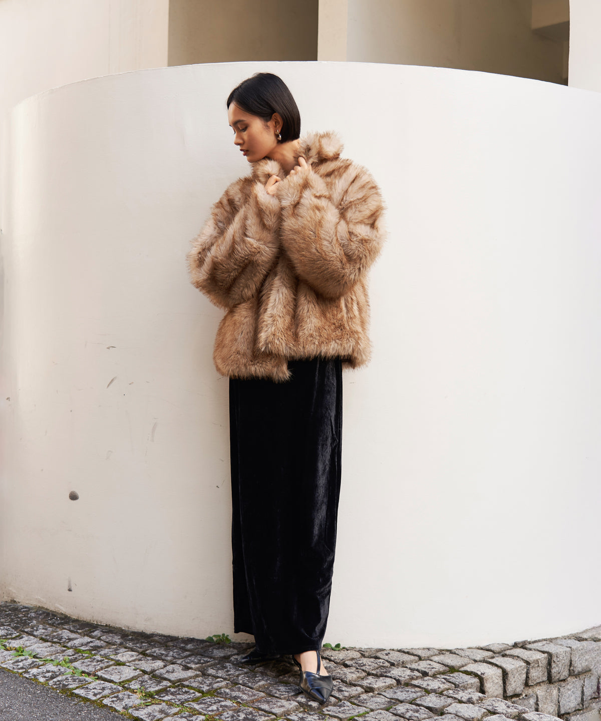 ZIP FUR COAT