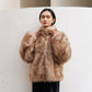 ZIP FUR COAT