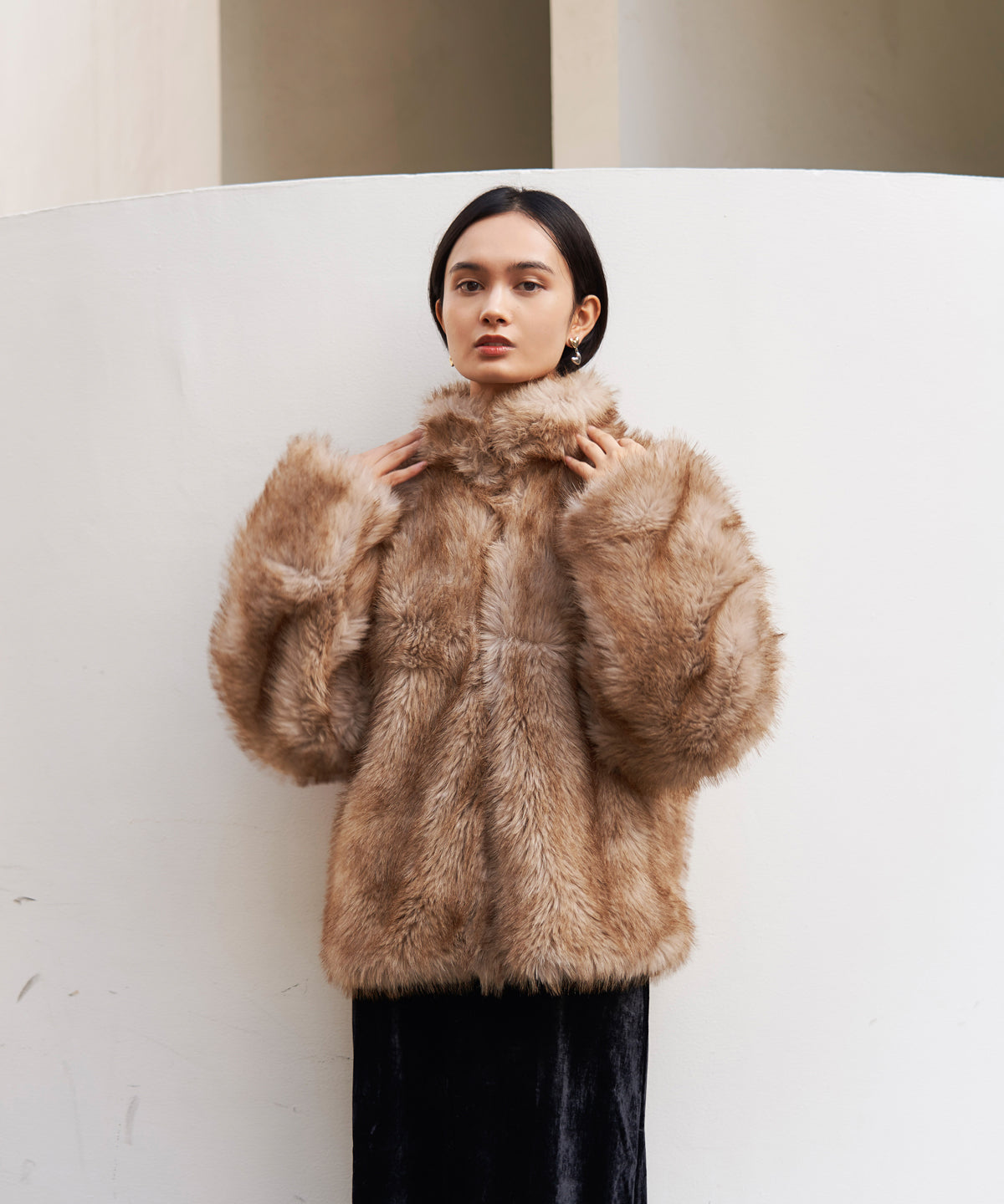 ZIP FUR COAT