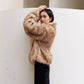 ZIP FUR COAT