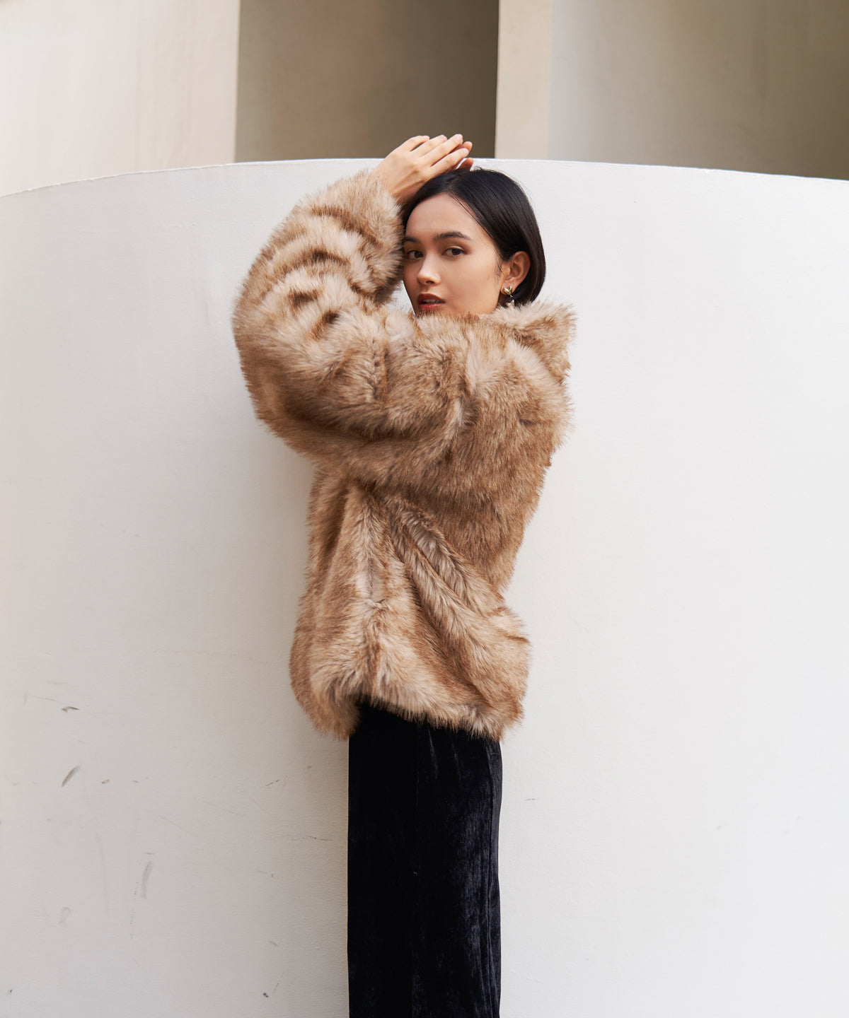 ZIP FUR COAT