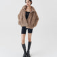 ZIP FUR COAT