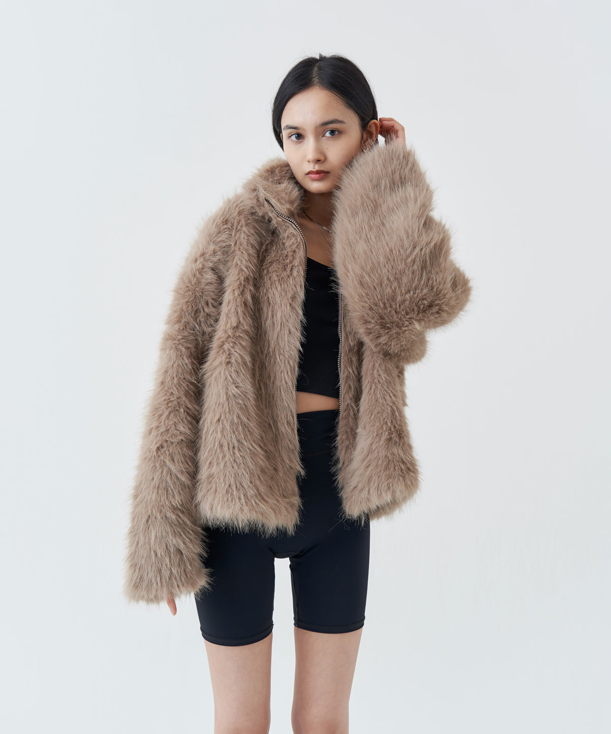 ZIP FUR COAT