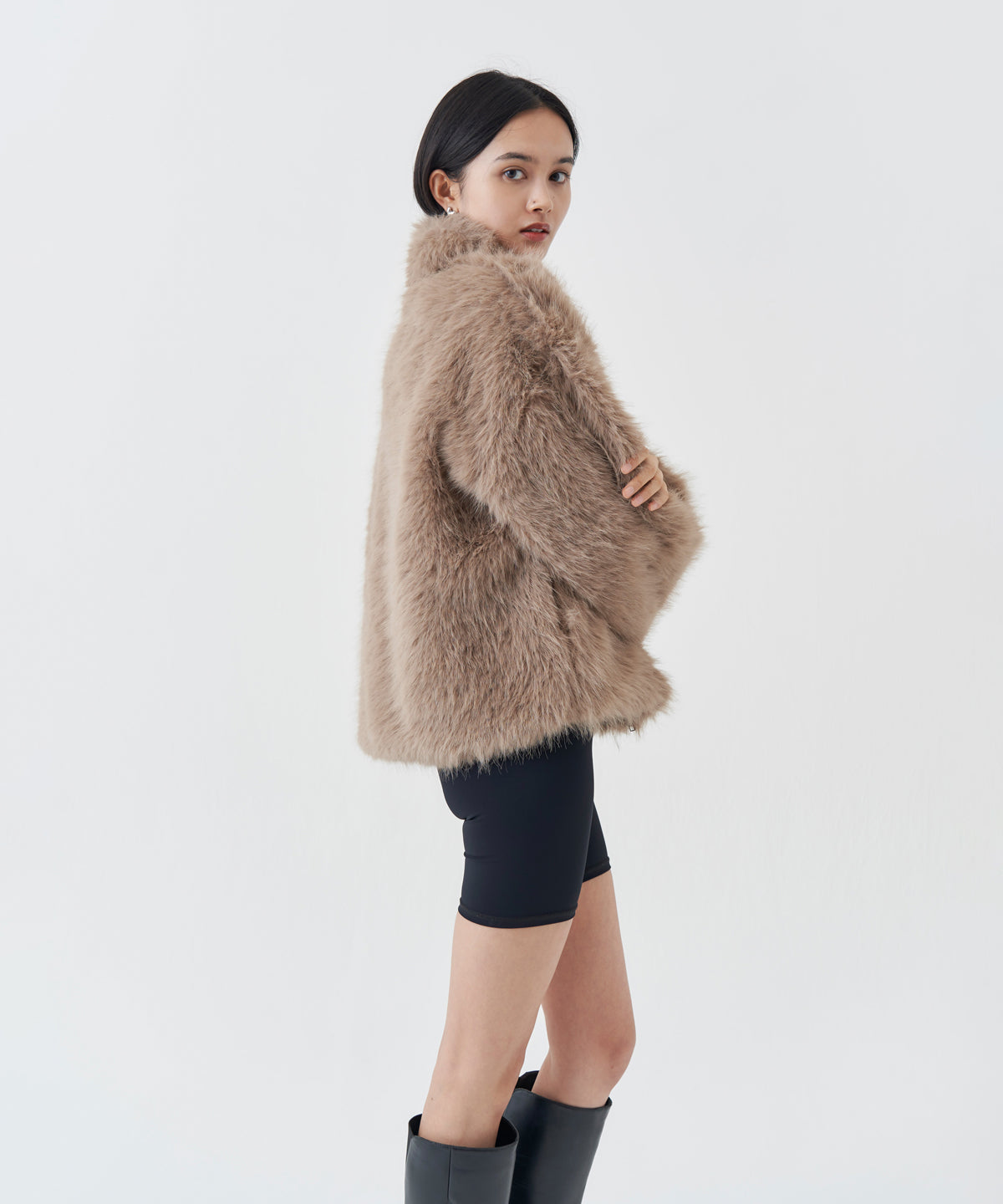 ZIP FUR COAT