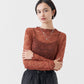 LACE MOCK NECK TOP
