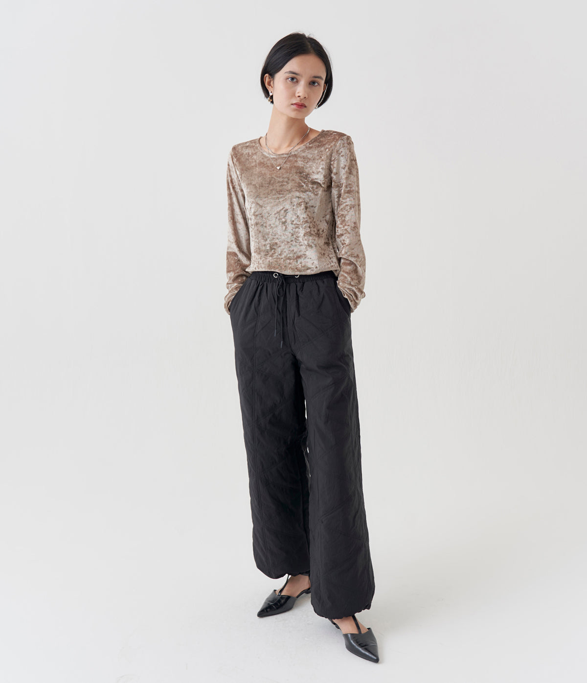 SHEER VELVET TOP