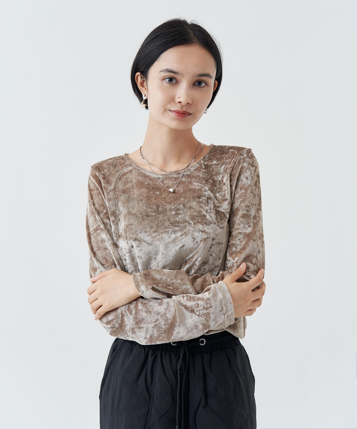 SHEER VELVET TOP