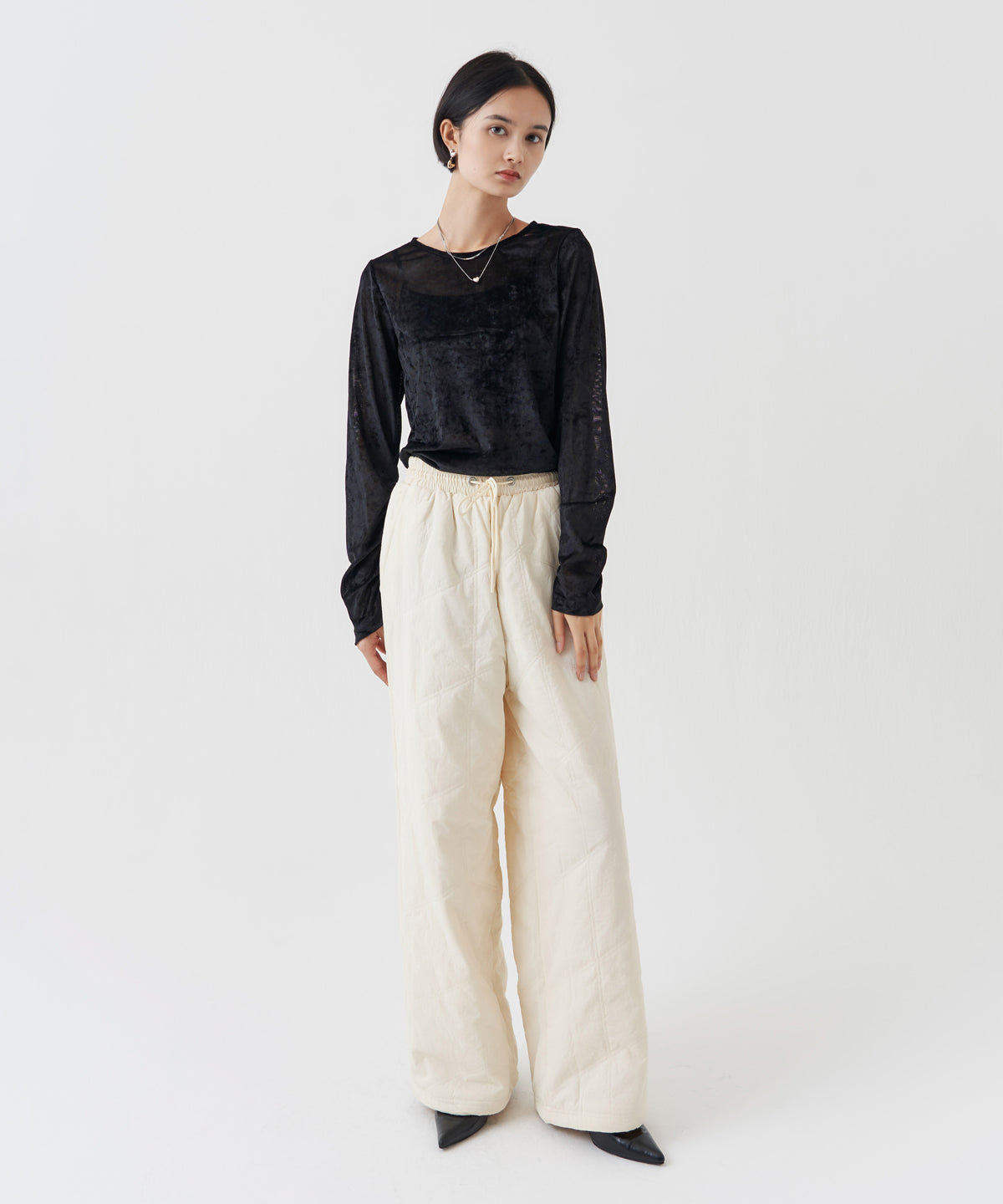 SHEER VELVET TOP