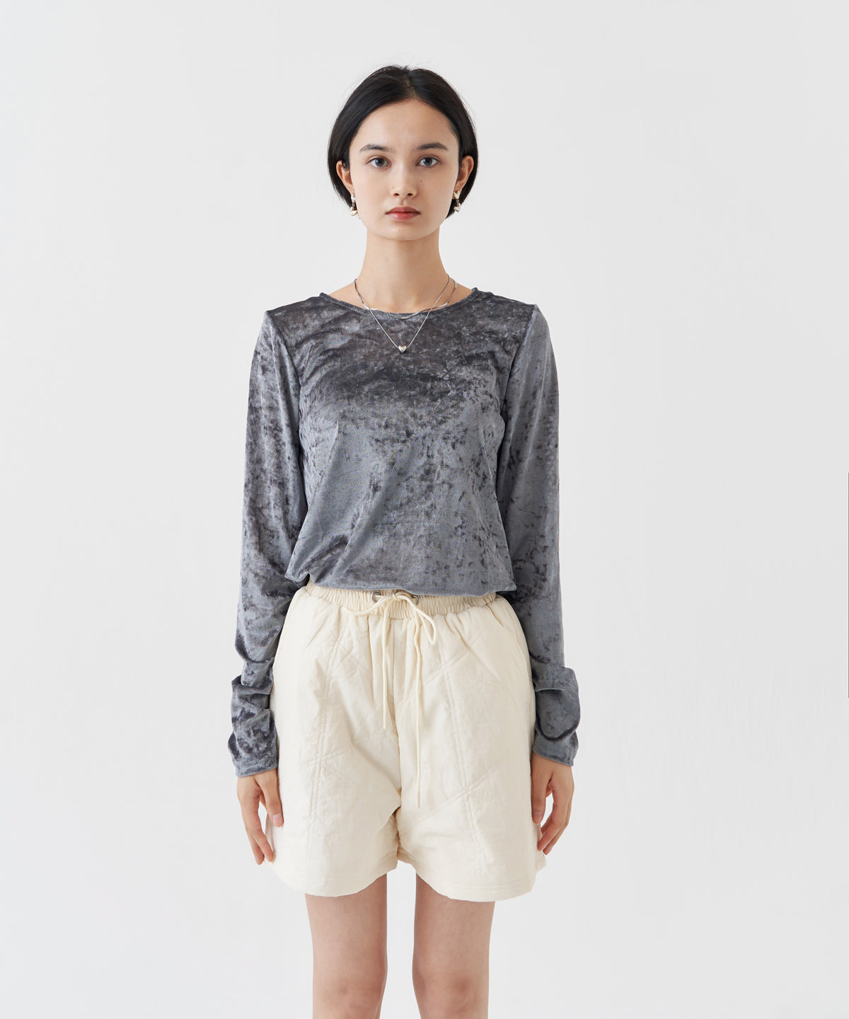 SHEER VELVET TOP