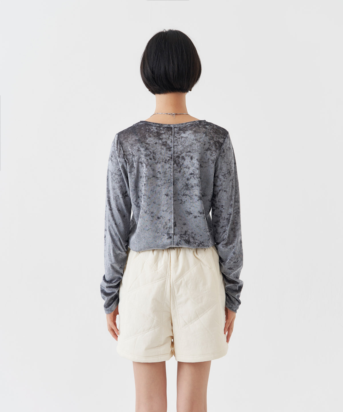 SHEER VELVET TOP