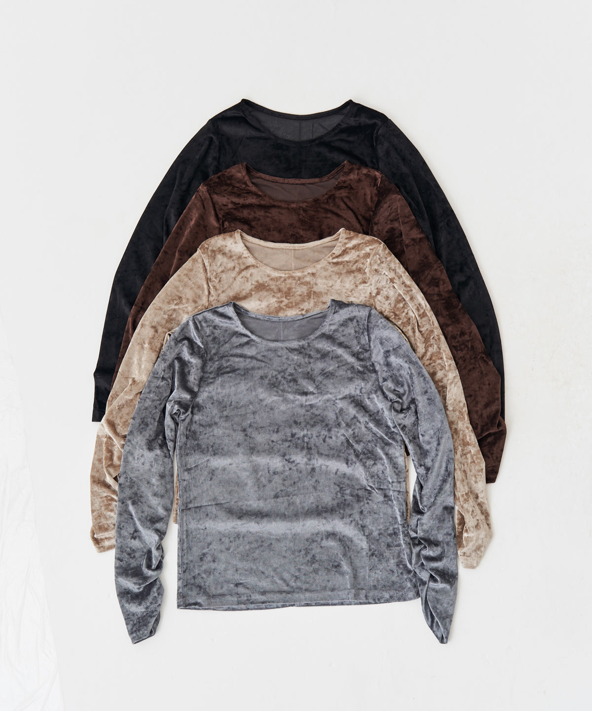 SHEER VELVET TOP