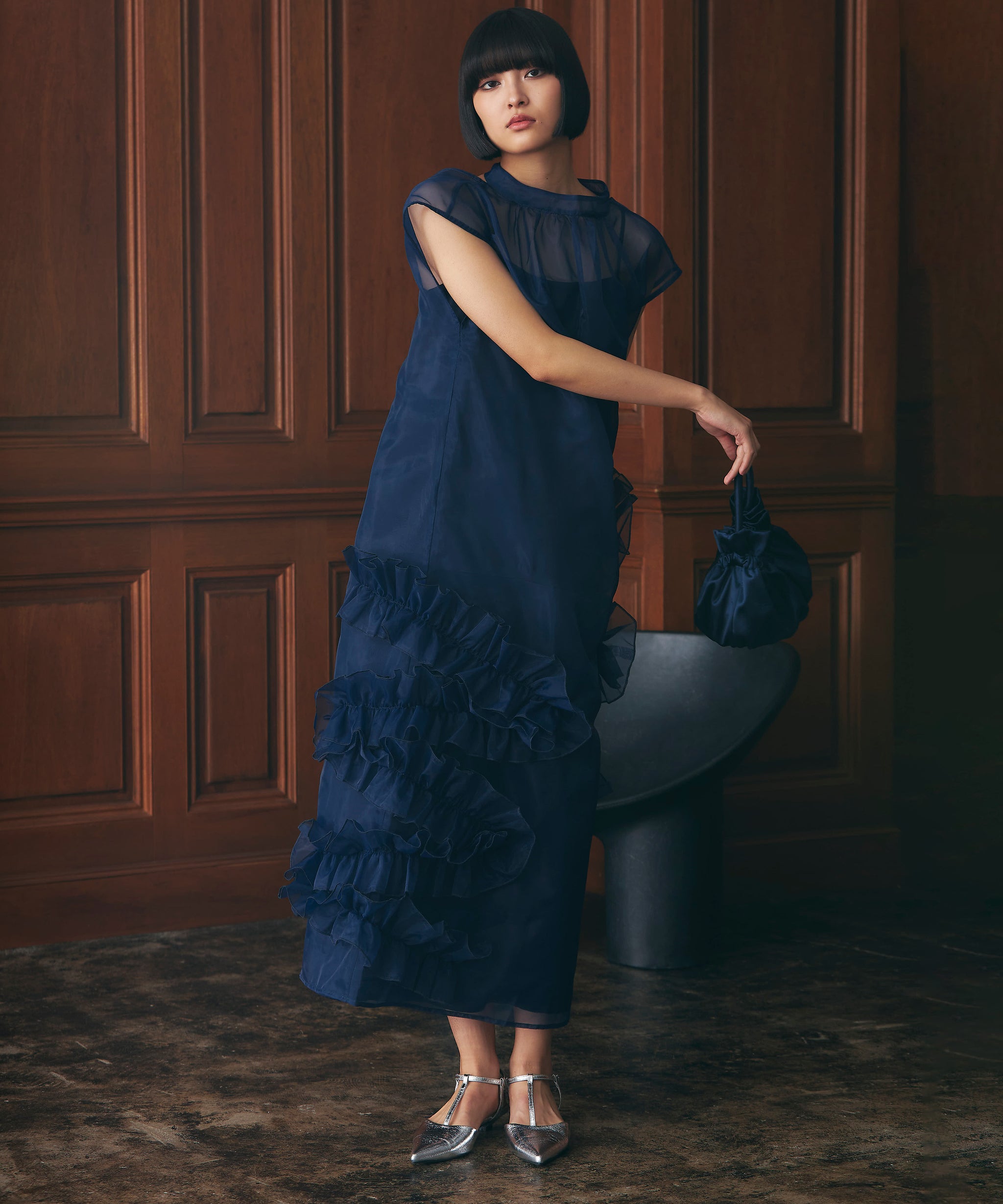 ORGANDY VOLUME DRESS