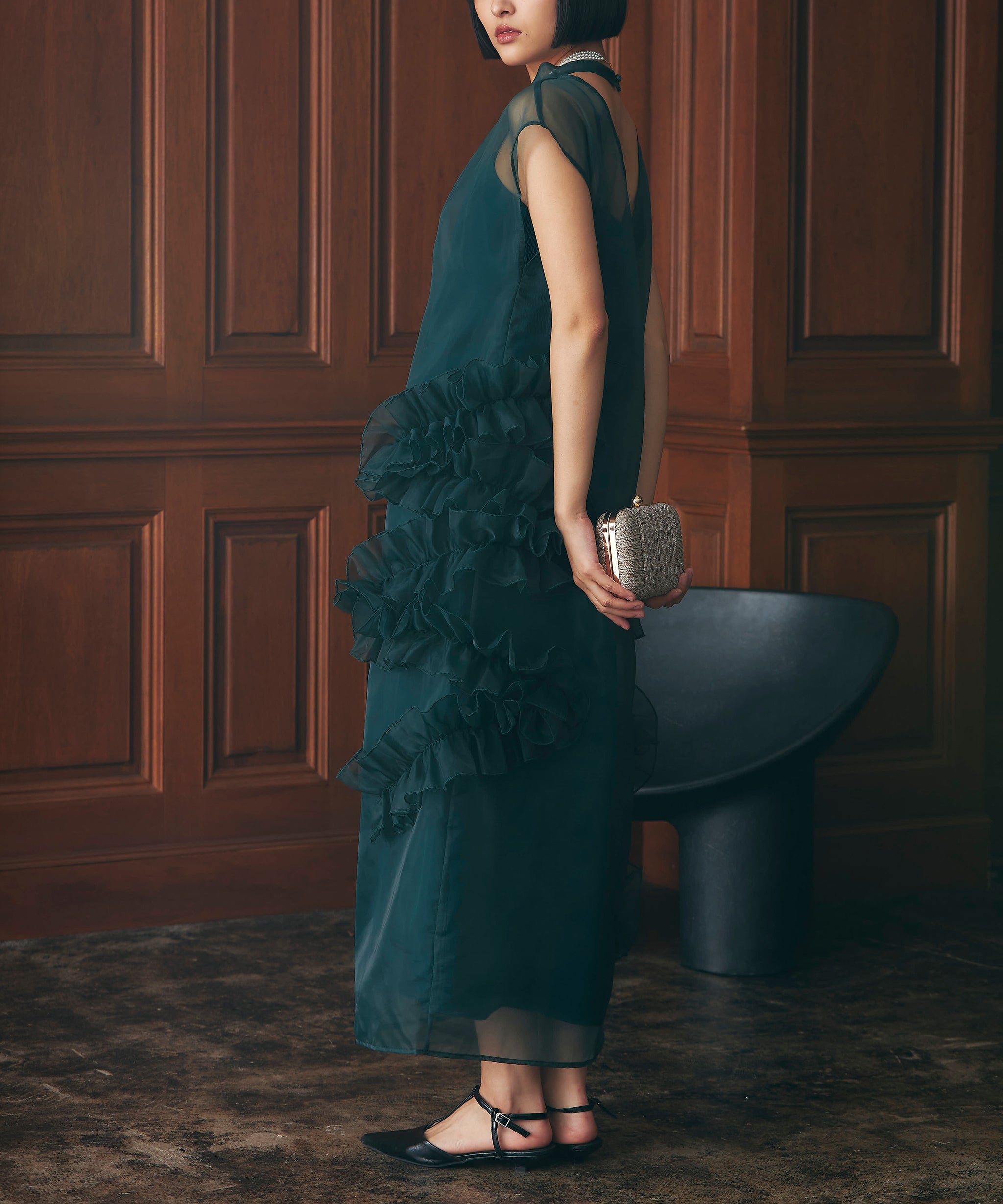 ORGANDY VOLUME DRESS