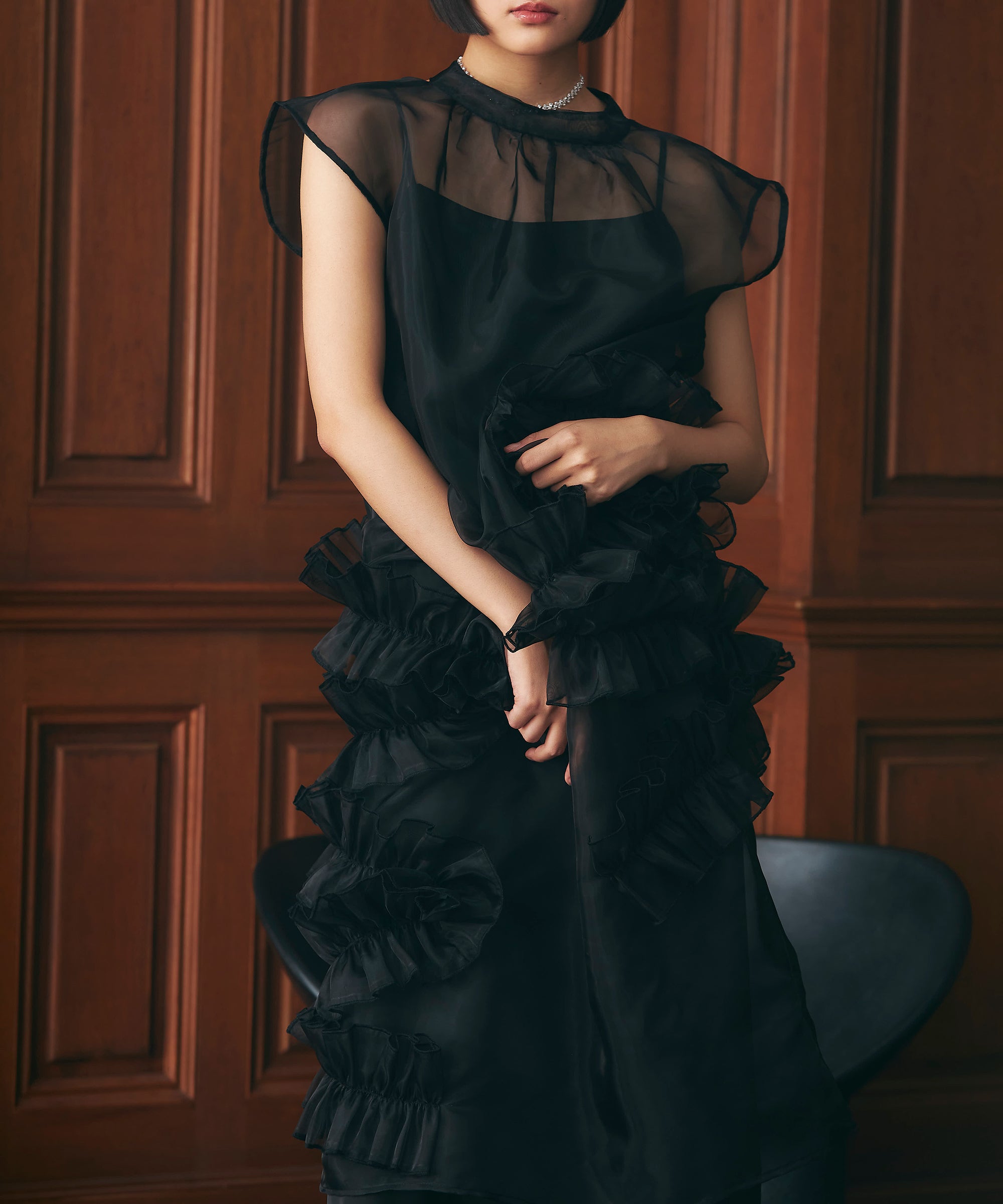 ORGANDY VOLUME DRESS