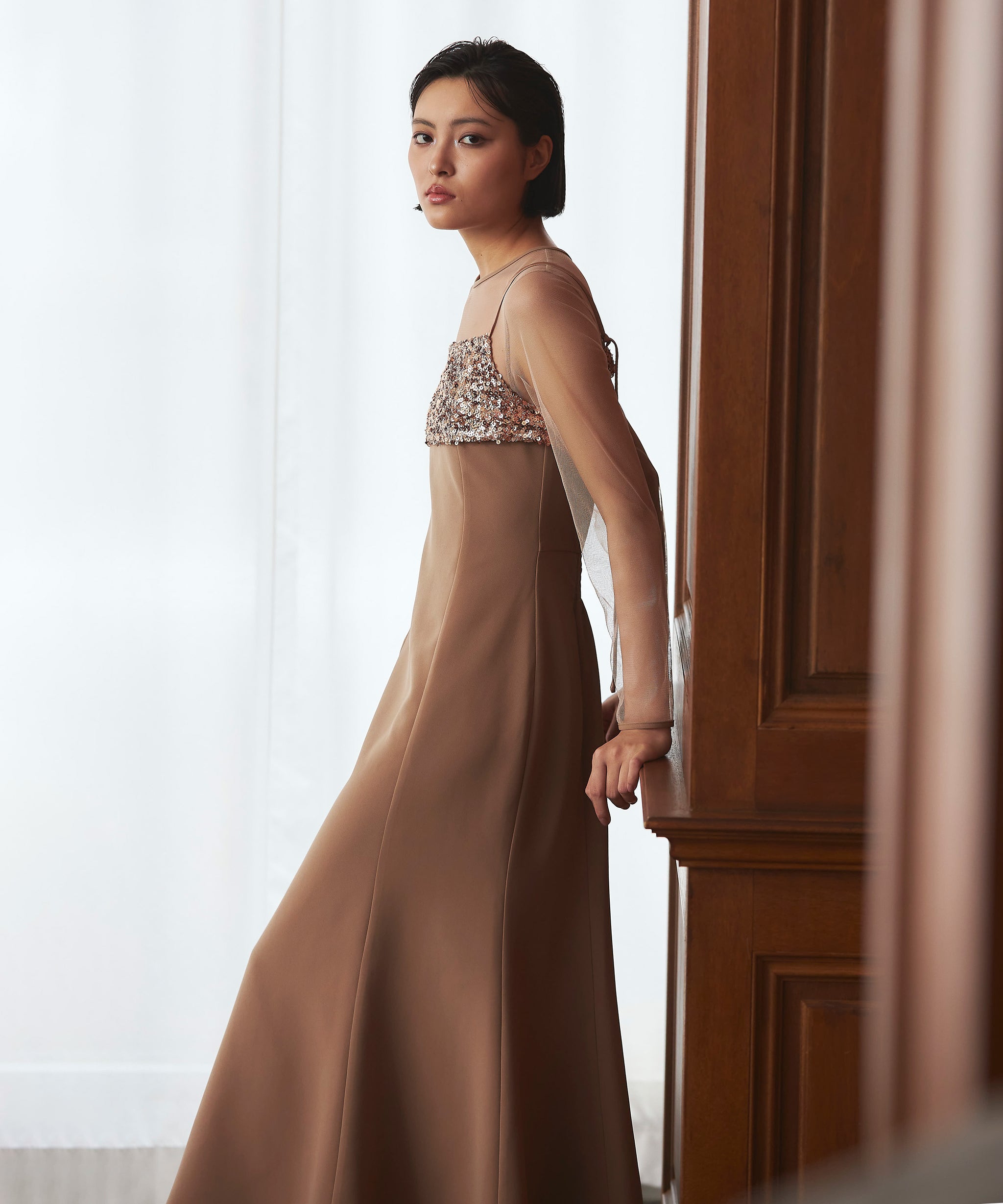 2WAY GLITTER BUSTIER DRESS