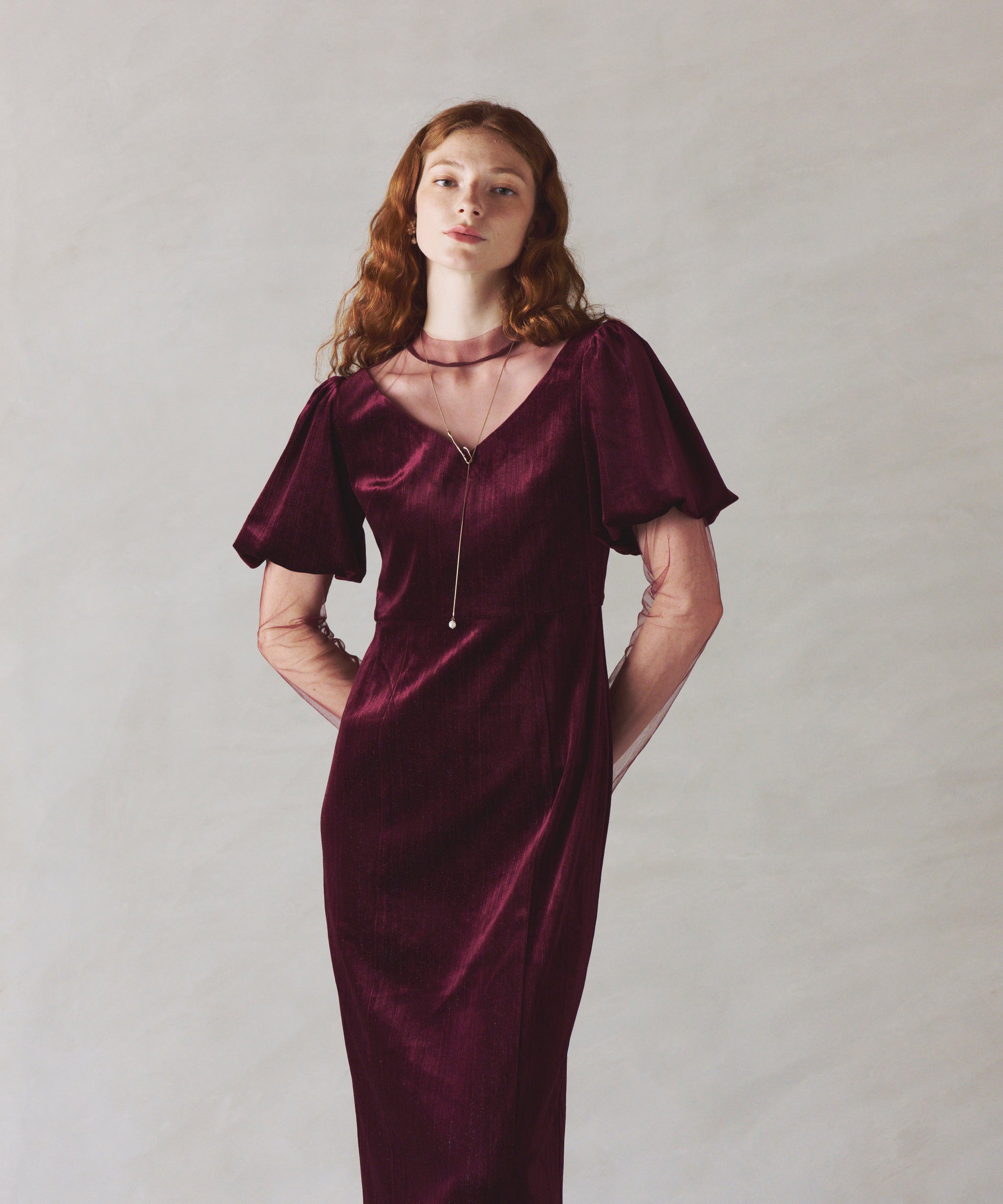 モデルサイズ：171cm B78 W61 H88 / 着用：レッド M