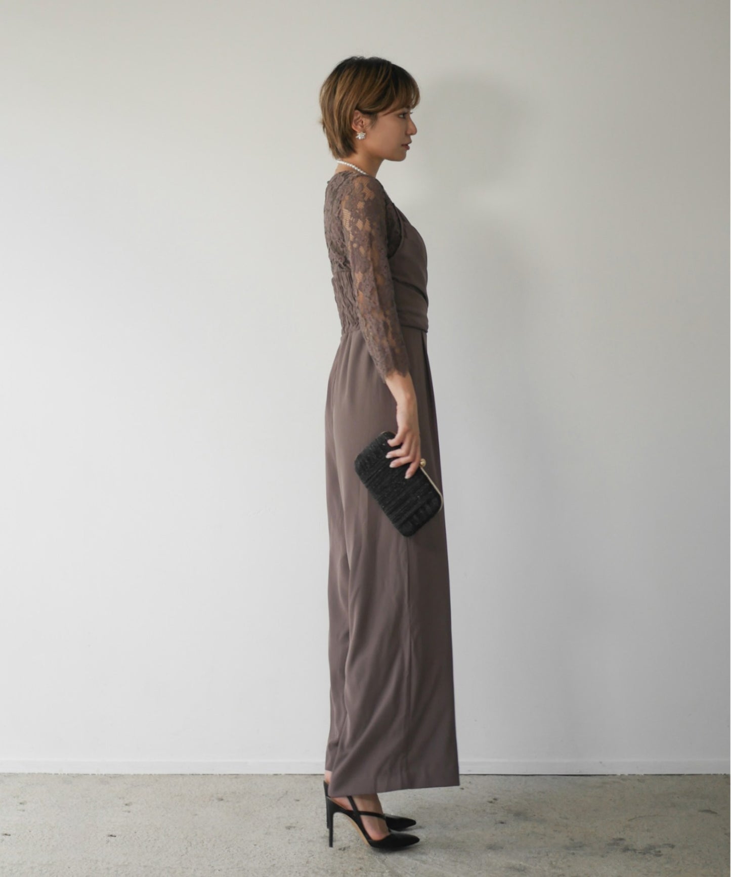 LIZ LACE PANTS DRESS