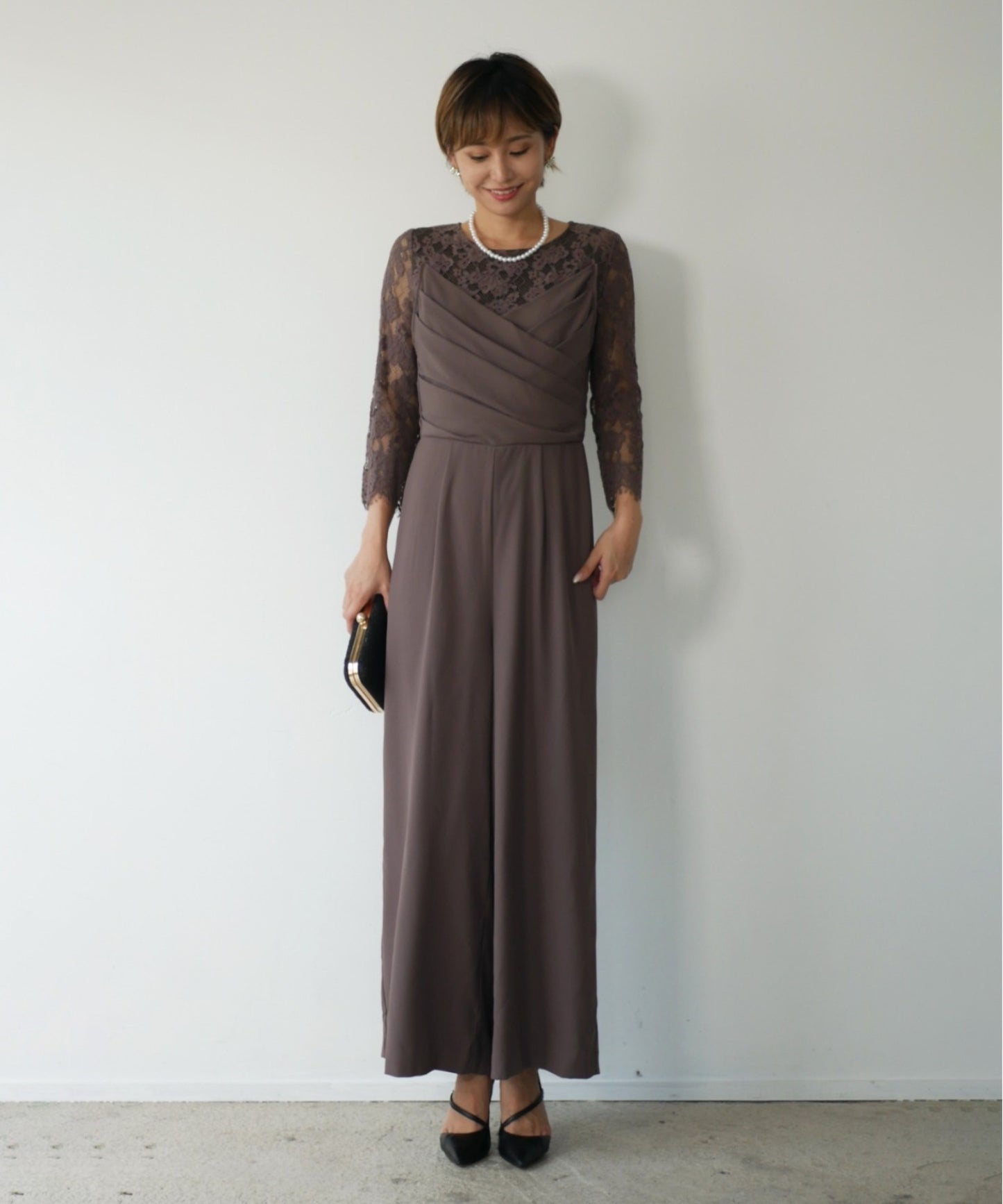 LIZ LACE PANTS DRESS