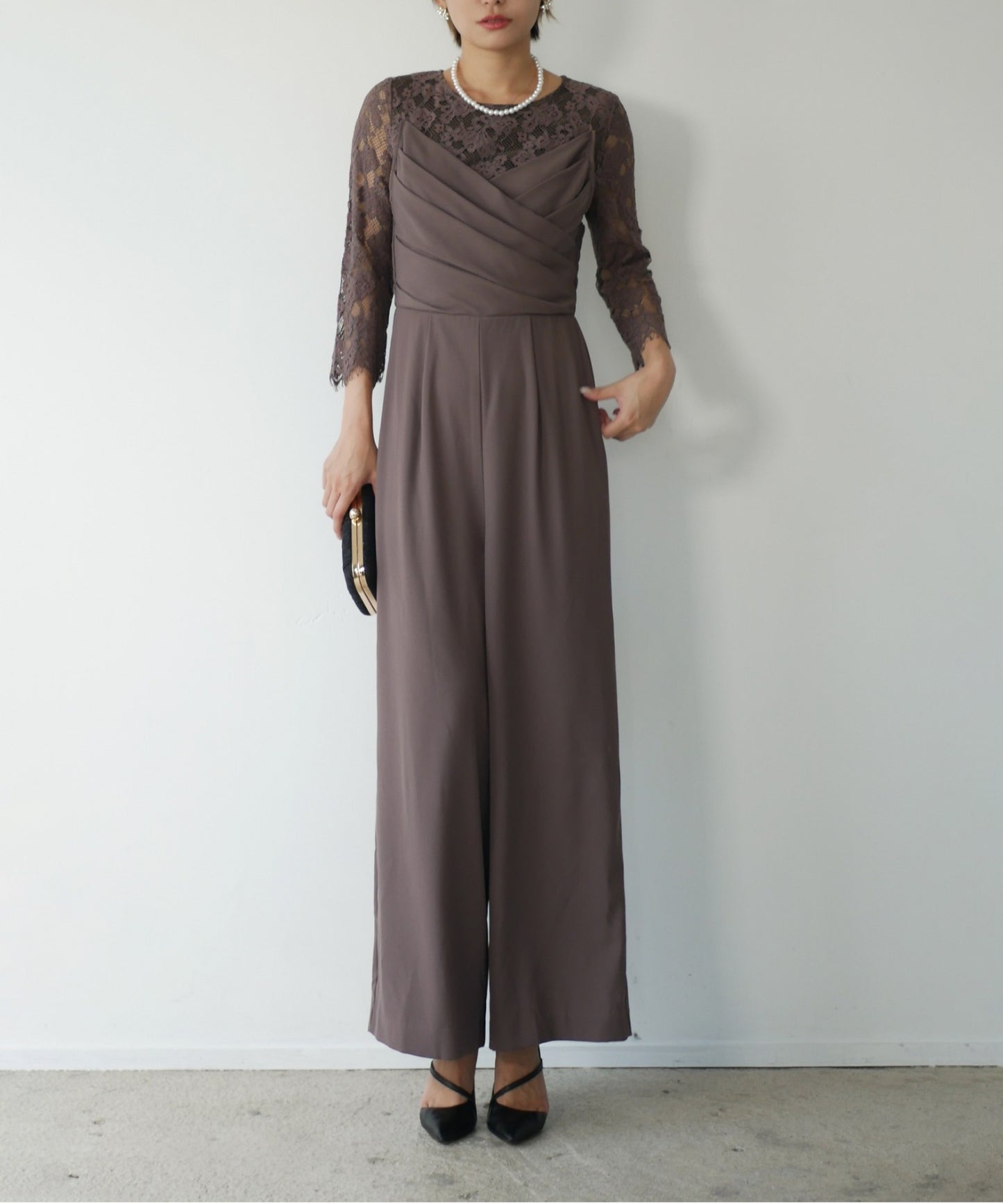 LIZ LACE PANTS DRESS